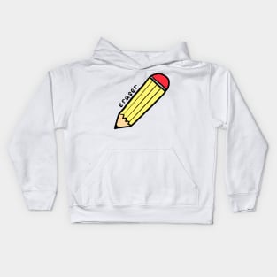 pencil eraser Kids Hoodie